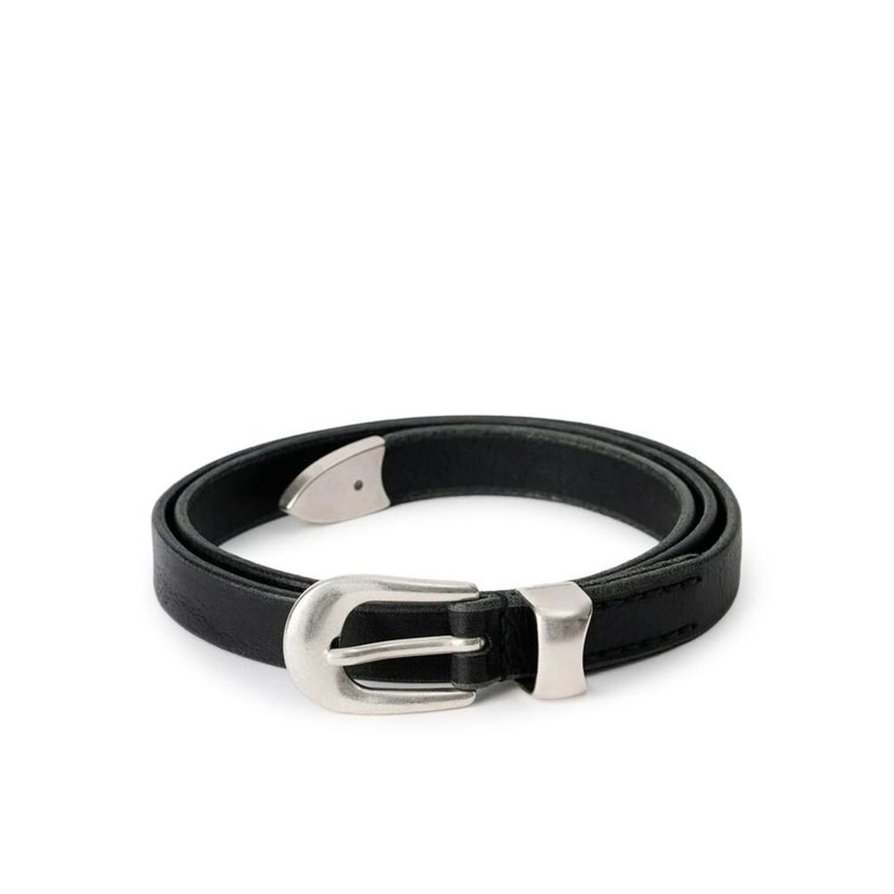 Our Legacy Men 2Cm Black Leather Belt